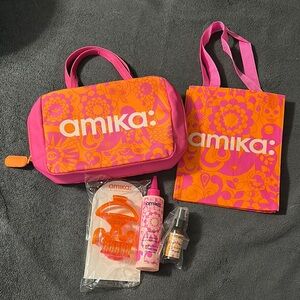 Amika limited edition bag + Amika hair care
